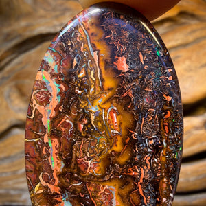 HDW 51.4cts - Tribal Australian Boulder Opal from Yowah. Double Sided