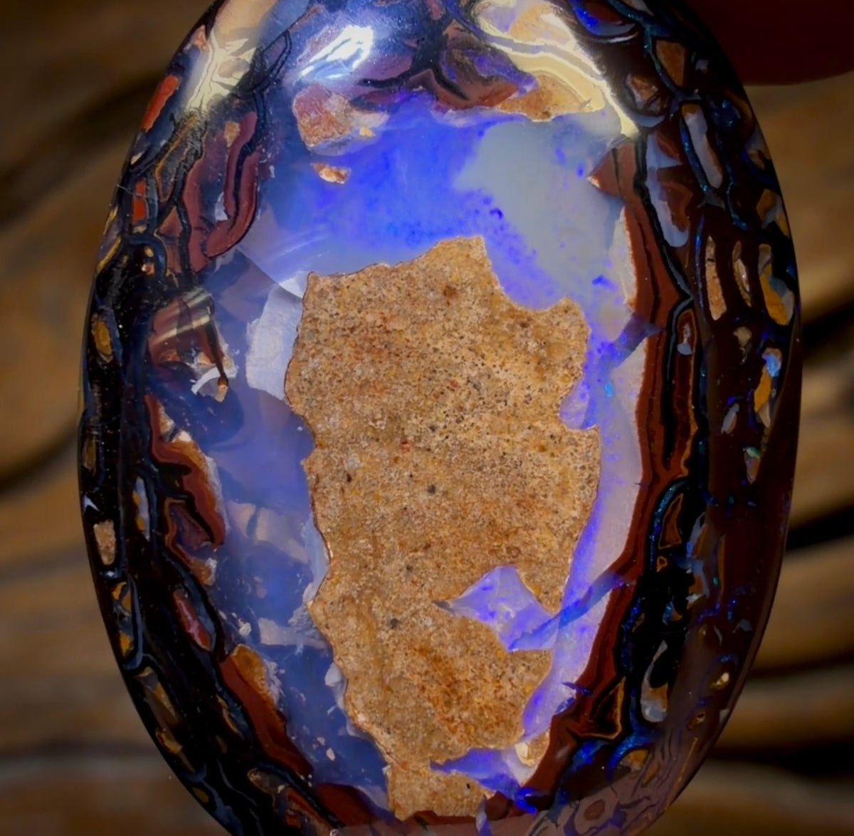 37.6cts - Yowah Nut Kernel Opal. Australian Boulder Opal