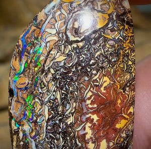 43.2cts - Yowah Nut Opal. Wow Tribal Pattern