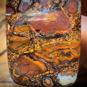 34 x 21mm - Drilled Tribal Queensland Boulder Opal Necklace