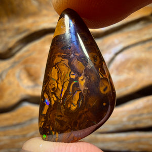 28.9cts - Tribal Yowah Nut Opal. Australian Opal
