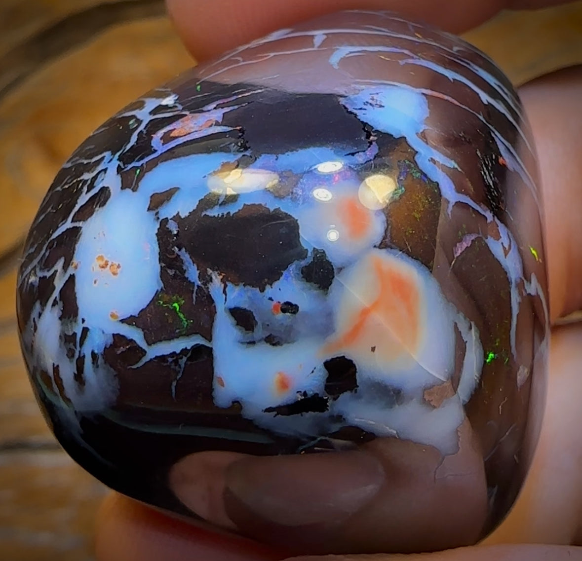 251.5cts - BIG Rare Tribal Black Boulder Opal Polished Specimen