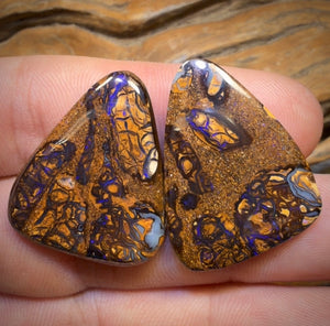 41.7cts - Yowah Nut Conglomerate Opal Pair