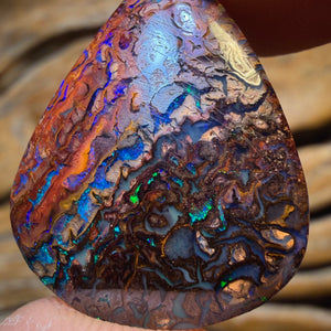 WildCard! 20.8cts - Tribal Australian Boulder Opal from Yowah
