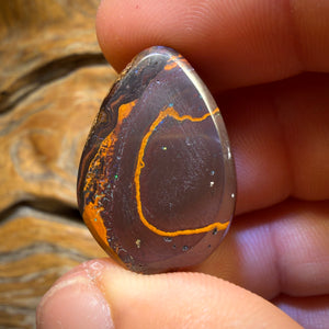 47.7cts - Multicolour Tribal Queensland Boulder Electric Landscape Opal