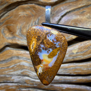29.6cts - Solid Queensland Boulder Opal Pendant