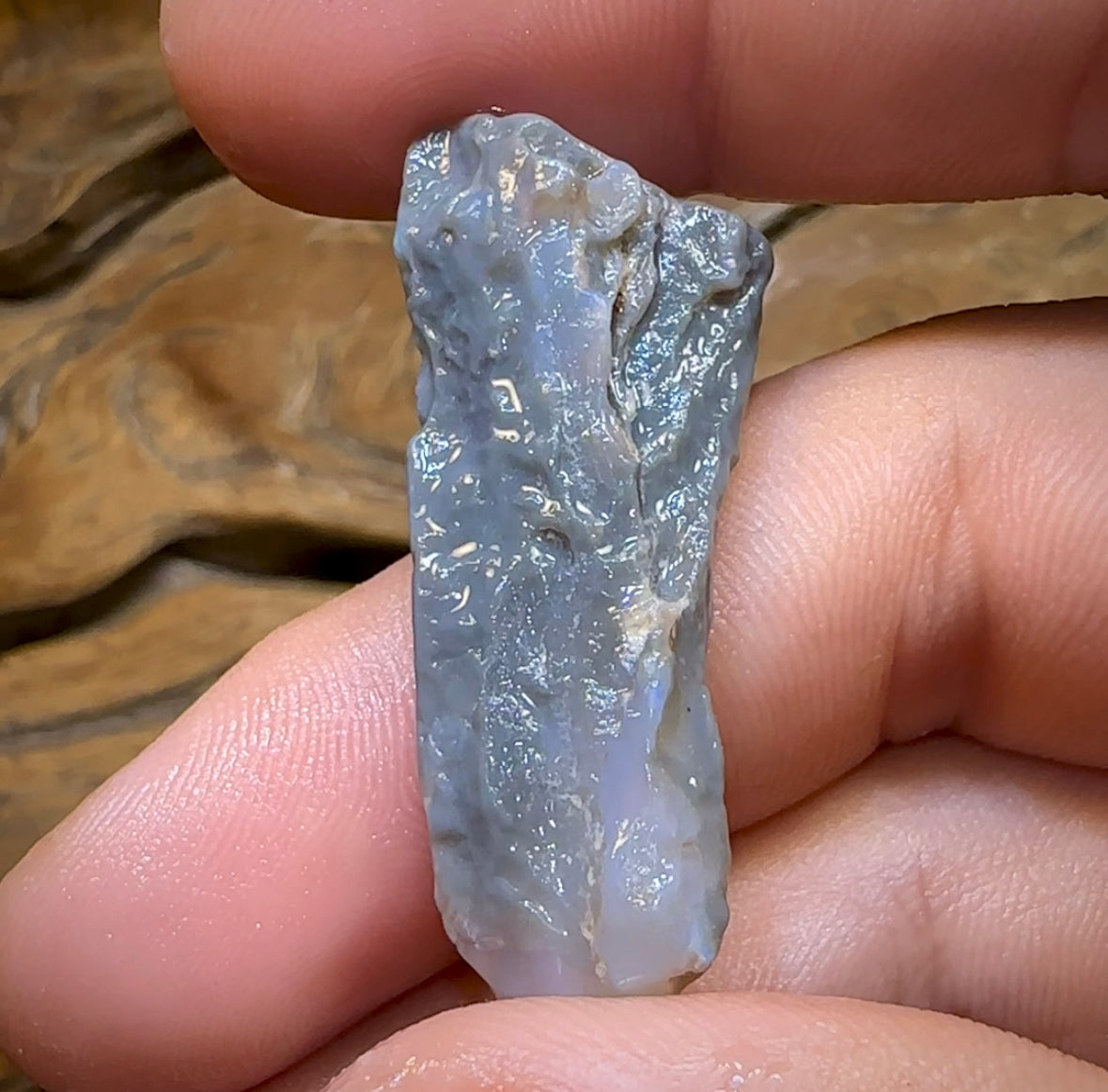 21.1cts - Lightning Ridge Dark Opal Rub - Opal Whisperers