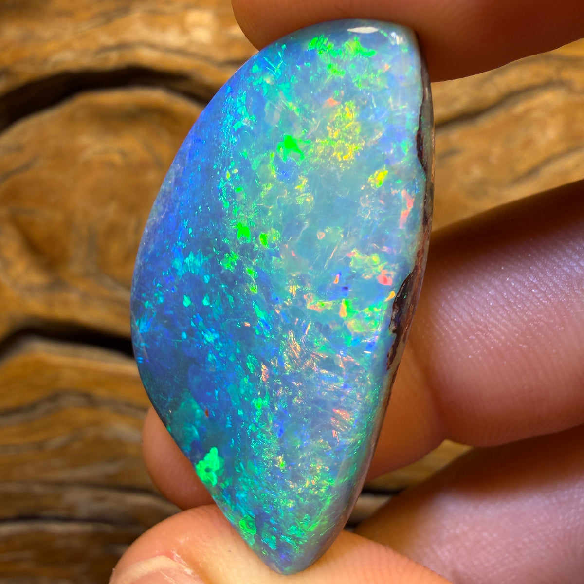 “Set in Stone” - Private Collector Investment - 45.8cts - Coober Pedy, Semi Black, Semi Crystal Opal . Featured on “Outback Opal Hunters”!!