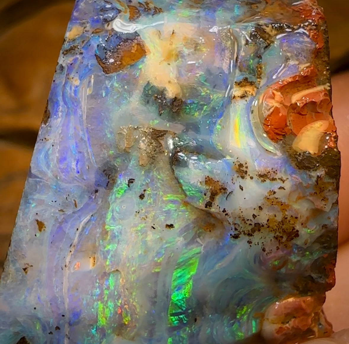 126cts - Queensland Boulder Seam Opal Rough Piece