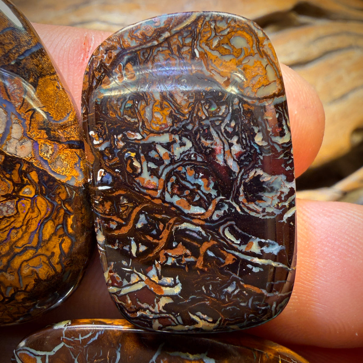 🔒190.4cts - 5x Australian Tribal Boulder Opal’s. Wholesale Dealers Parcel