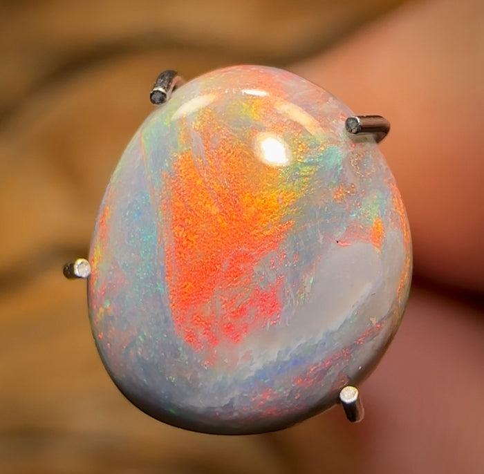 🔨 AUCTION 🔨 Reserve 💎 High Roller Banger Auction 💎  2.1cts - Lightning Ridge Red on Black Opal