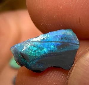 9.6cts - 8x TOP Lightning Ridge Black Opal Chips - Opal Whisperers