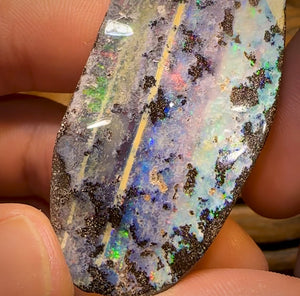 272.1cts - Very Large Queensland Boulder Seam Opal. Amazing Landscape with Multicolours!