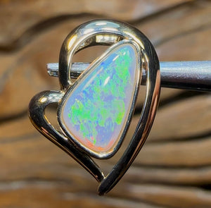 14k Gold - Solid South Australian Opal Pendant