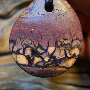 WildCard! 24 x 20mm - Drilled Tribal Queensland Boulder Opal Necklace