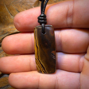 36 x 16mm - Drilled Tribal Queensland Boulder Opal Necklace