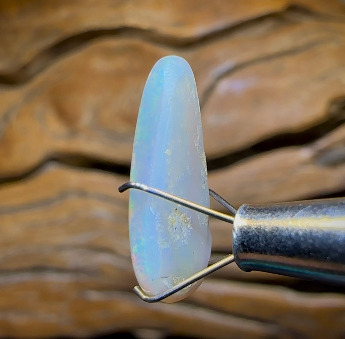 4.2cts - Rare Mintabie Dark Opal. Decades Old ISAACS CUT Landscape Stone - Opal Whisperers