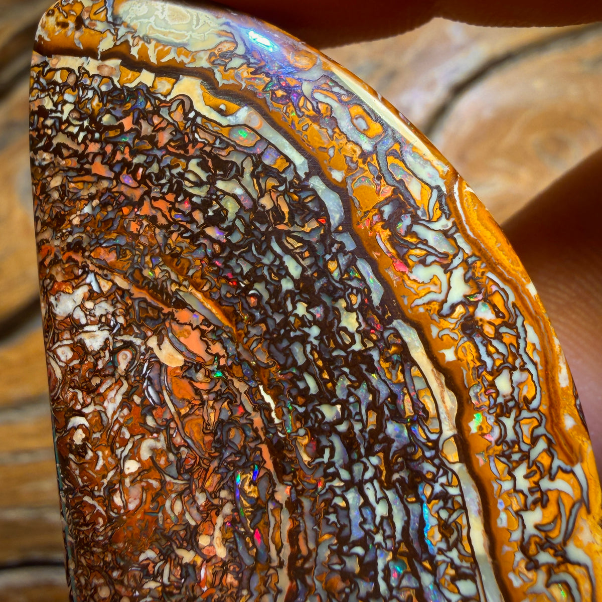 Art of Opal Card! 155cts - Large Tribal Queensland Boulder Opal from Yowah