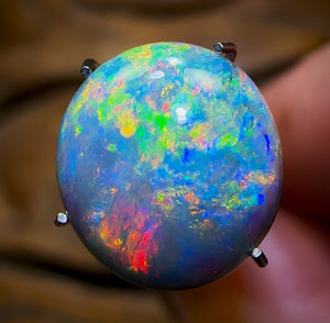 3.65cts - GEM Lightning Ridge Solid Black Opal Banger