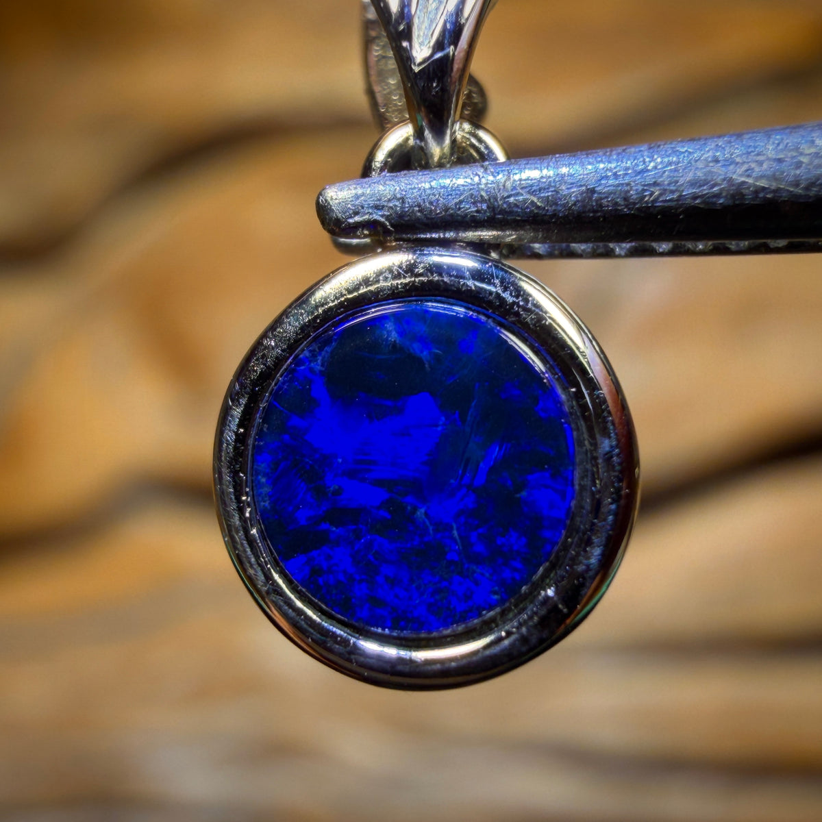 Sterling Silver - Queensland Boulder Opal Doublet Pendant