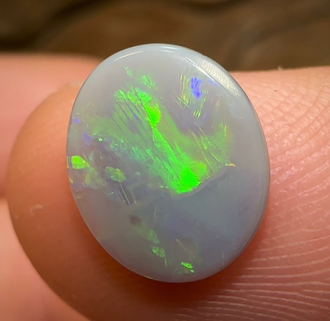 2.9cts - Lightning Ridge Black Australian Opal Pair - Opal Whisperers