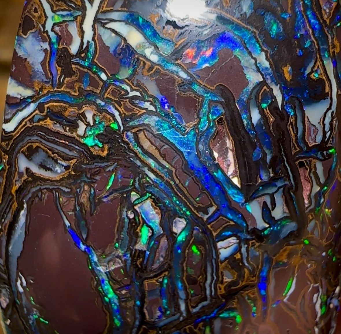 78.8cts - Top Tribal Australian Boulder Opal. Andreou Heritage Collection - Opal Whisperers