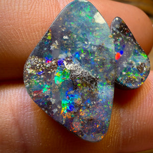 20.6cts - Top Australian Boulder Seam Opal Pair