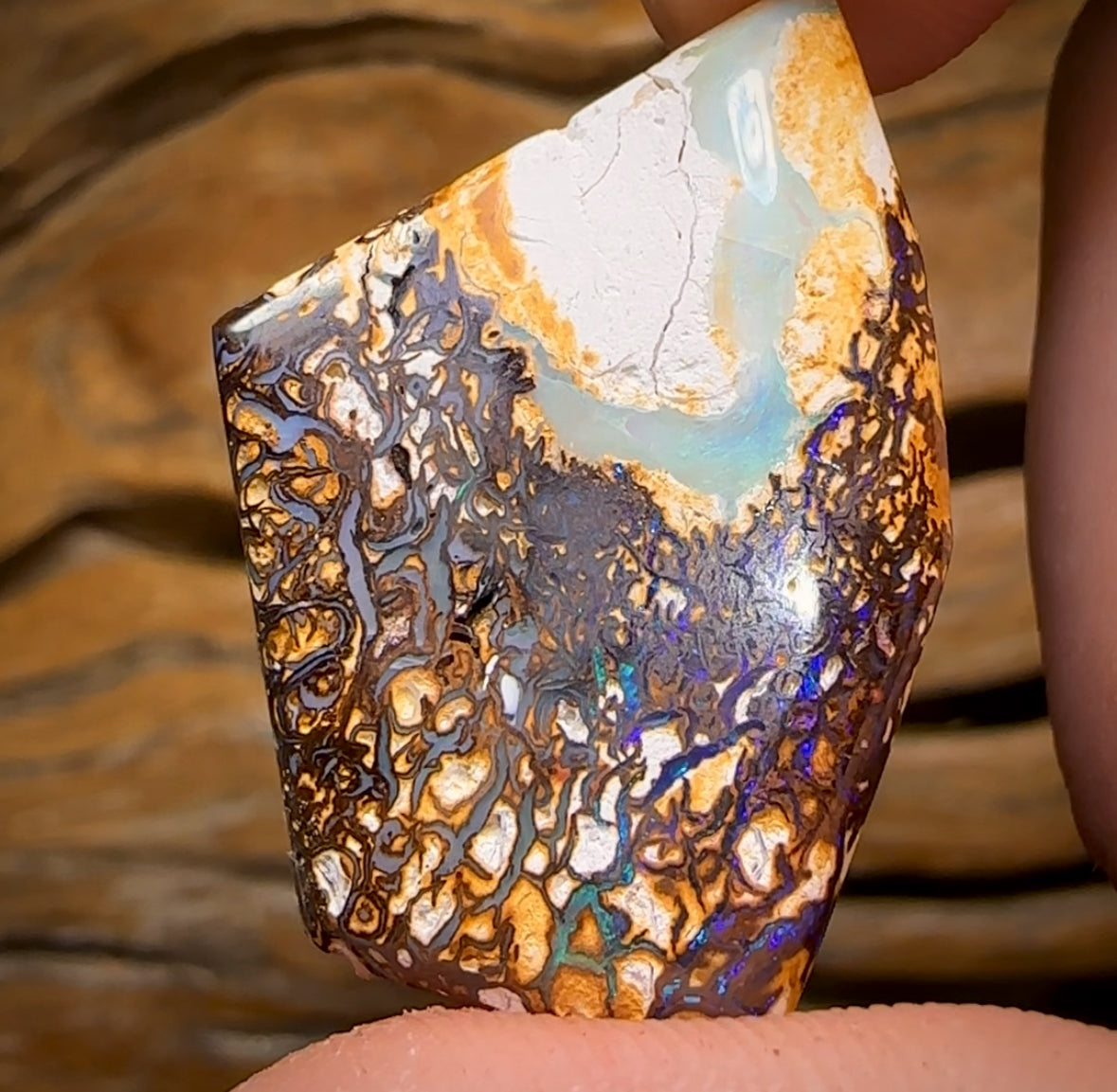 Auction Fall-Through = Your Gain! 🔥 Now More Than 50% Off RRP 🚨 28.9cts - Tribal Australian Boulder Opal. Double Sided