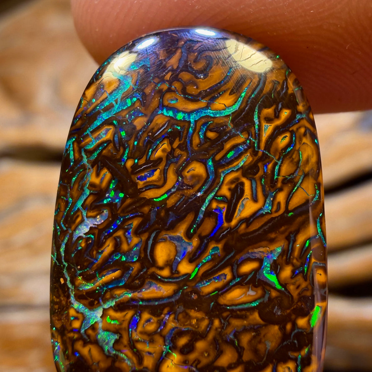 29.8cts - Tribal Queensland Boulder Opal from Yowah