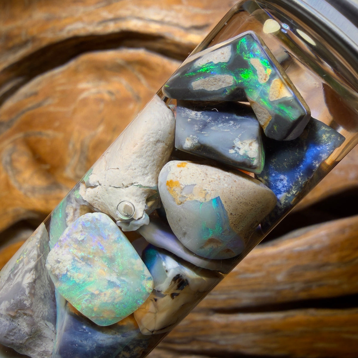 122.8cts - Lightning Ridge Opal Vial