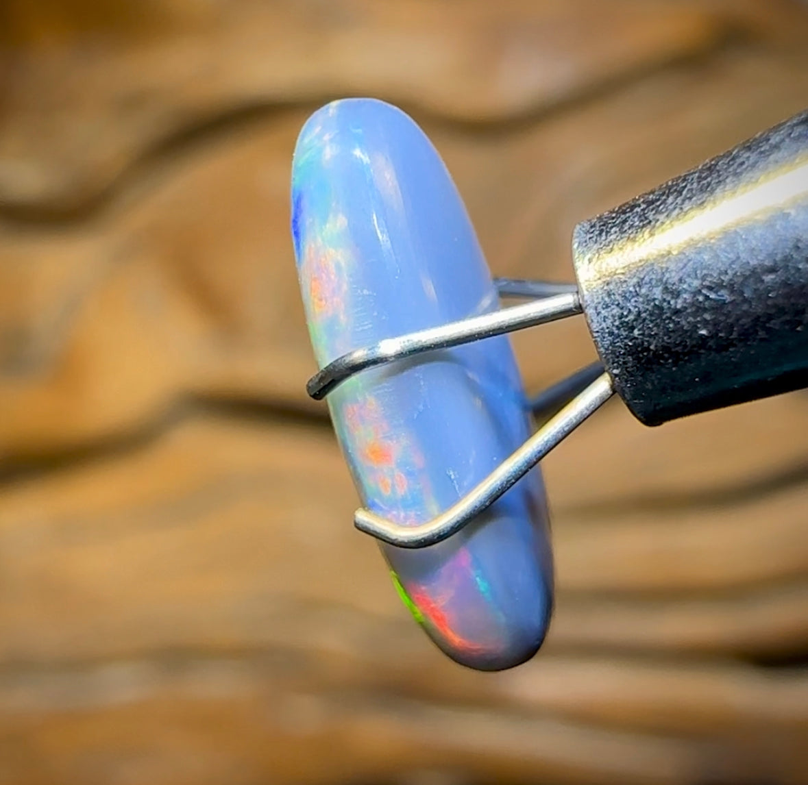 2.2cts - Australian Black Opal from Lightning Ridge - Opal Whisperers