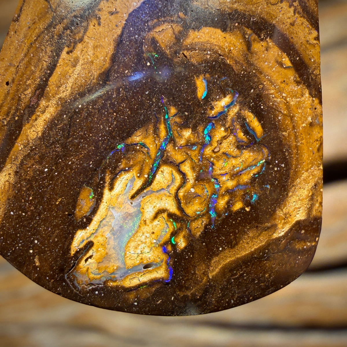 Last card of the night thanks for your patience Card! Solid Tribal Queensland Boulder Opal Pendant