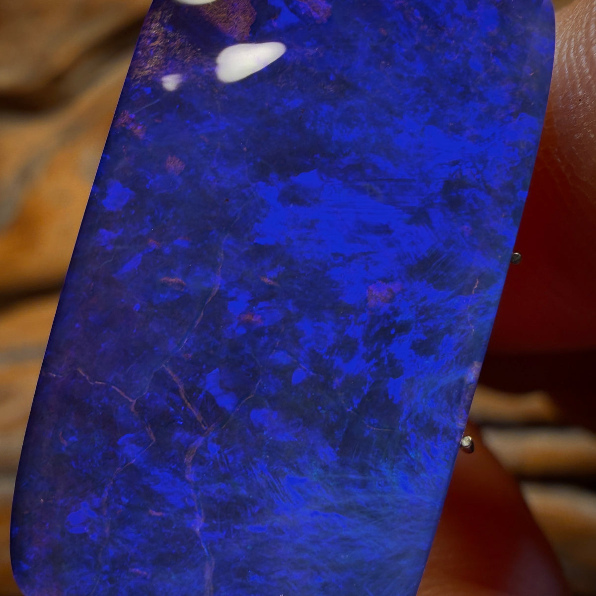 27.4cts - Gem Top Australian Boulder Seam Opal from Winton