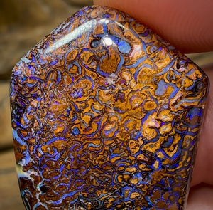 48.3cts - Double Sided Yowah Nut Opal. Ultimate Art Tribal Pattern