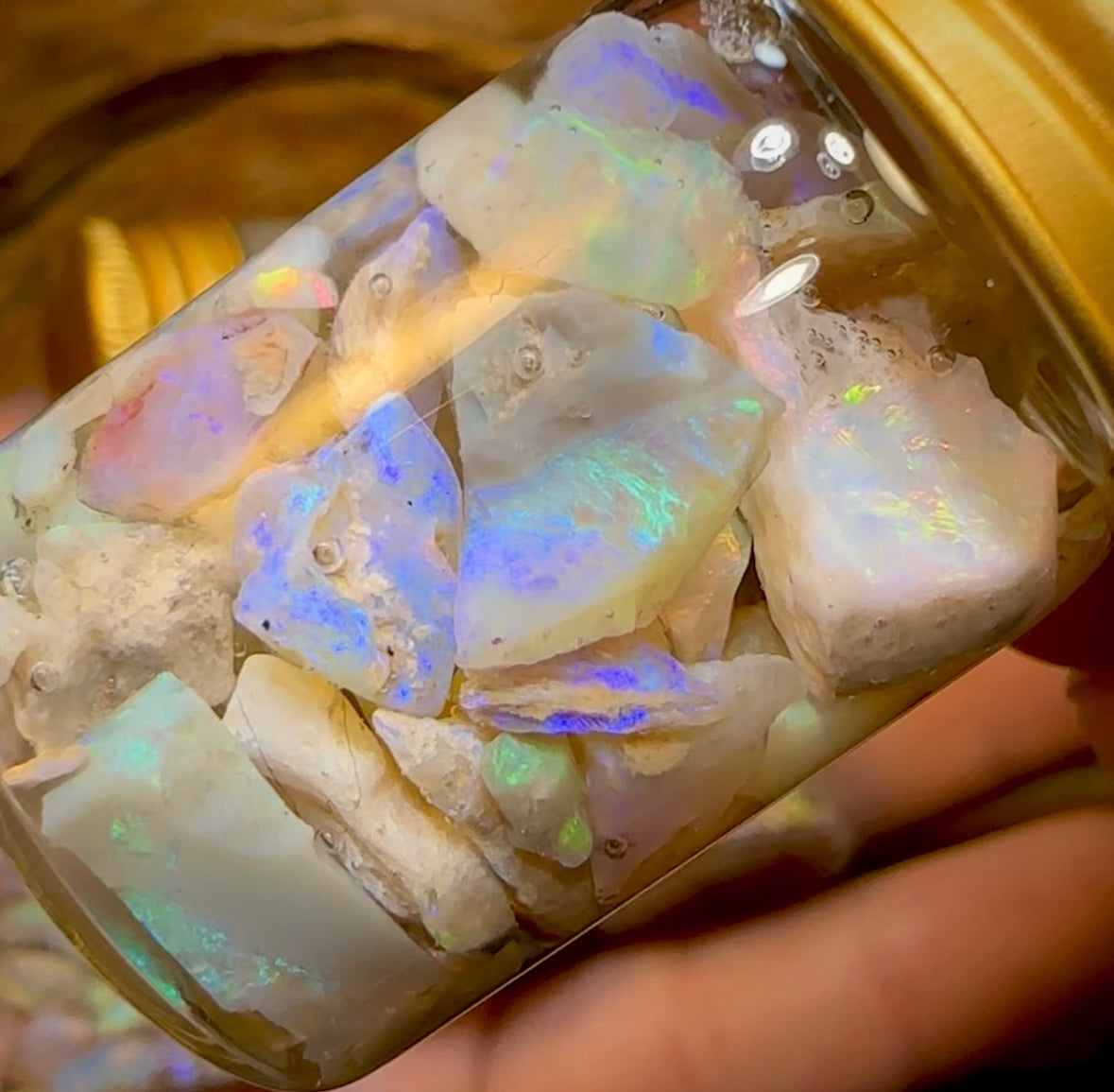 35cts - Lightning Ridge Opal Rough Vials - Opal Whisperers