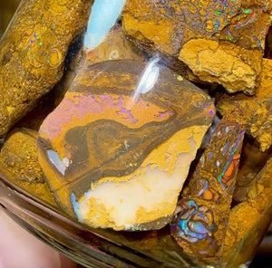 127.6g - Jar of Rough Australian Boulder Opal