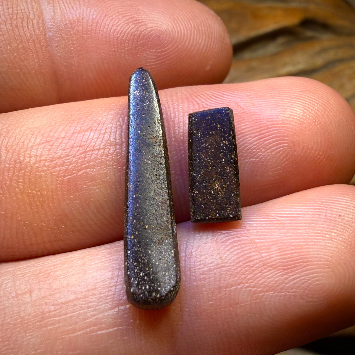 8.65cts - Top Australian Boulder Seam Opal Pair