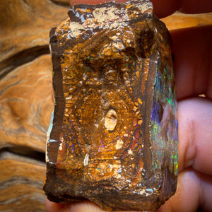377.3cts - Top Seam + Tribal Queensland Boulder Opal Rough Piece