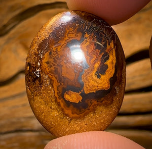 25.6cts - Yowah Nut Crystal Centre Opal. Australian Boulder Opal