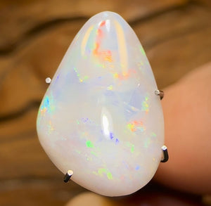 3.8cts  - South Australian White Opal from Mintabie - Opal Whisperers