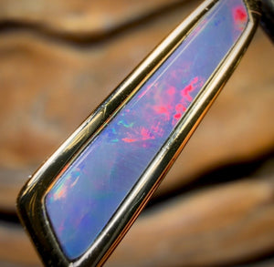 Sterling Silver - Queensland Boulder Opal Doublet Pendant