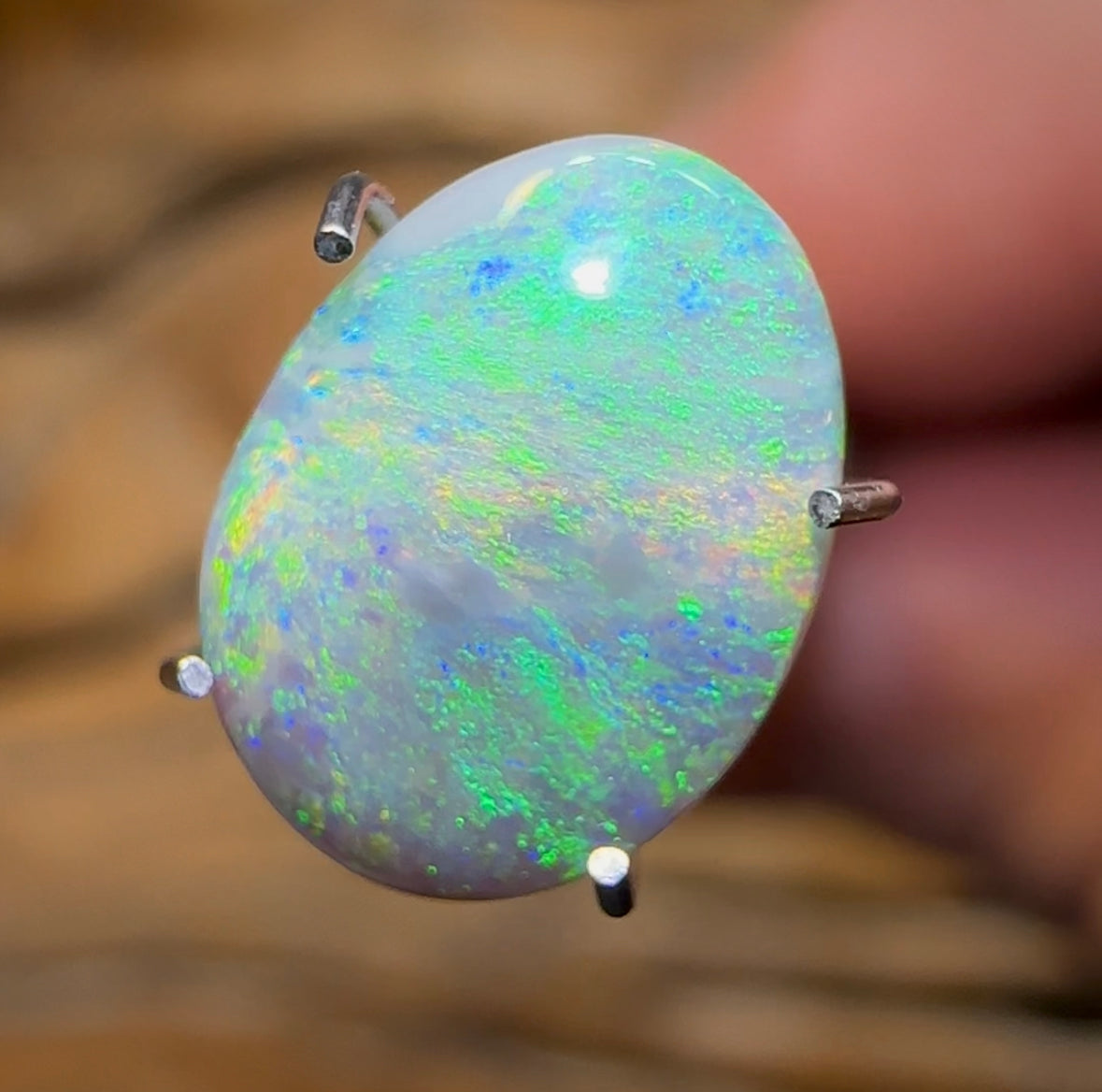 1.5cts - Australian Light Opal from Lightning Ridge - Opal Whisperers