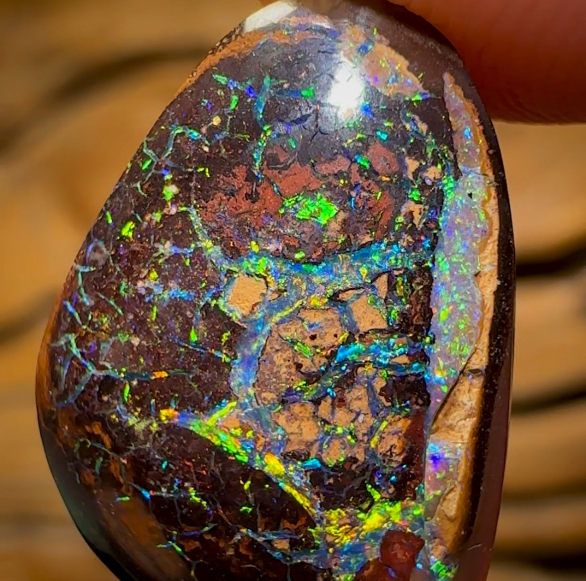 9.1cts - Yowah Nut Tribal Kernel Opal. Australian Boulder Opal