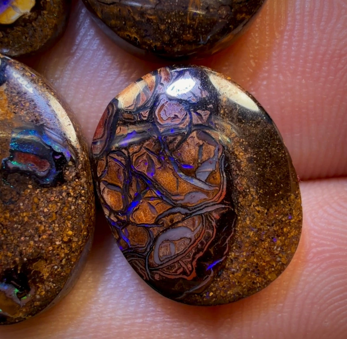 🔒 36.8cts - 6x Australian Tribal Boulder Opal’s. Wholesale Dealers Parcel