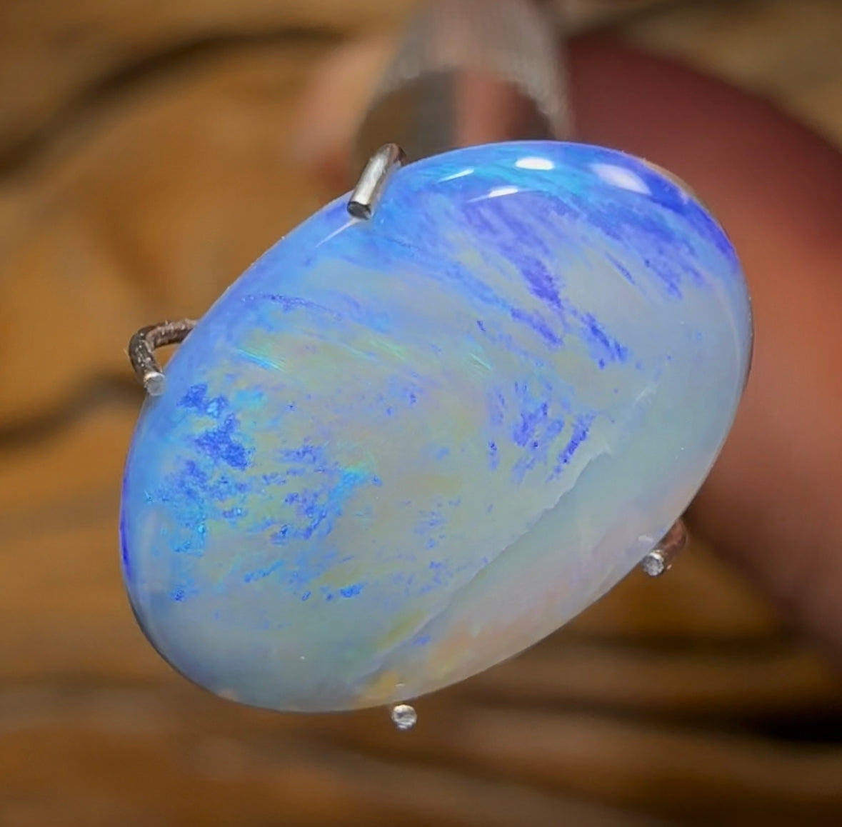 2.5cts - Lightning Ridge Semi Black Opal - Opal Whisperers