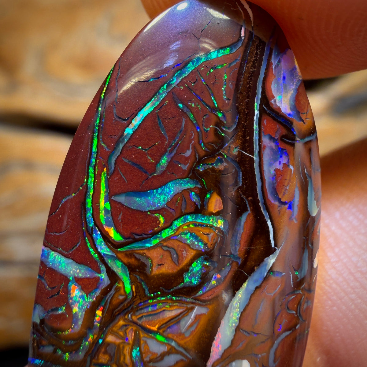 21.5cts - TOP Tribal Australian Boulder Opal from Yowah