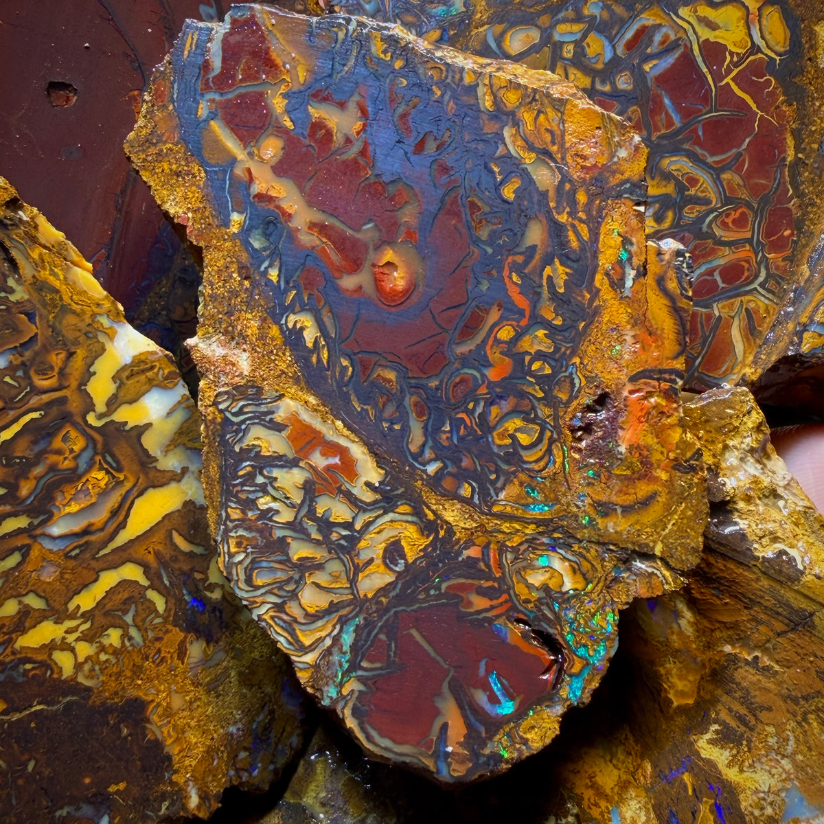 Wild Card! 1789cts - 6x Yowah Nut Tribal Opal Rough Parcel. Australian Boulder Opal