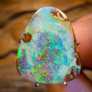 3.2cts - Yowah Nut Crystal Centre Opal. Australian Boulder Opal