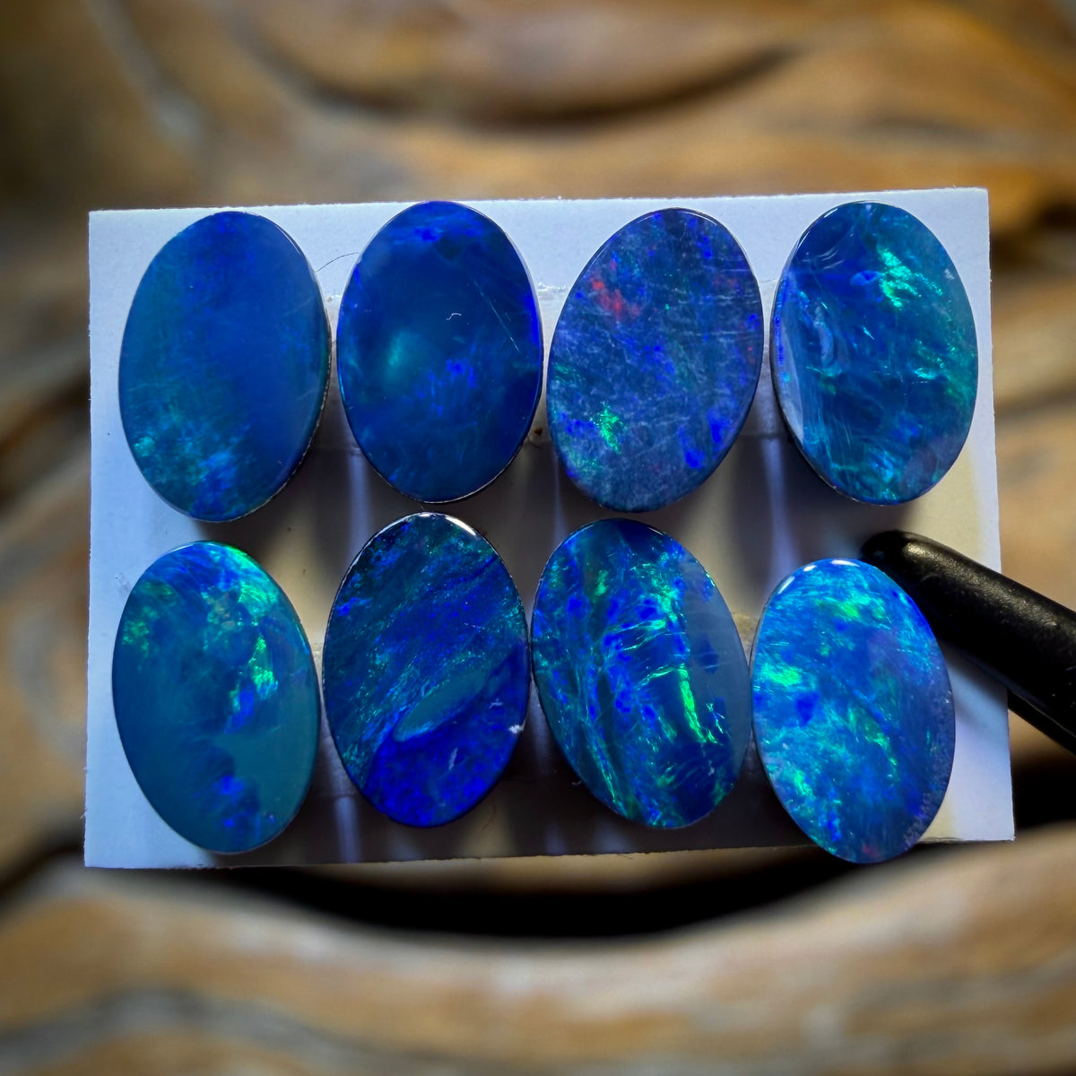 🔒3.6cts - 8x Australian Boulder Opal Doublets WHOLESALE PARCEL