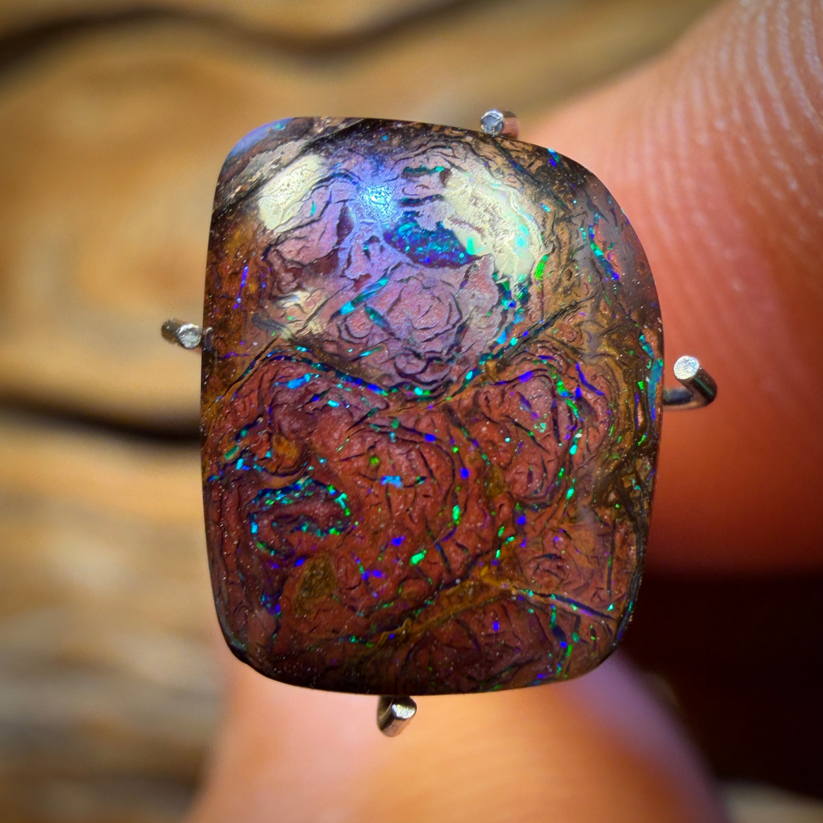 3.6cts - Yowah Nut Tribal Opal. Australian Boulder Opal